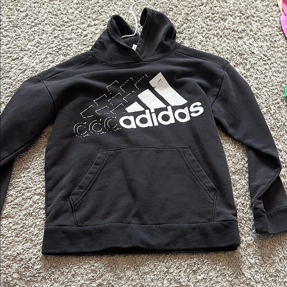 Adidas Black Sweatshirt Casual Athletic Wear